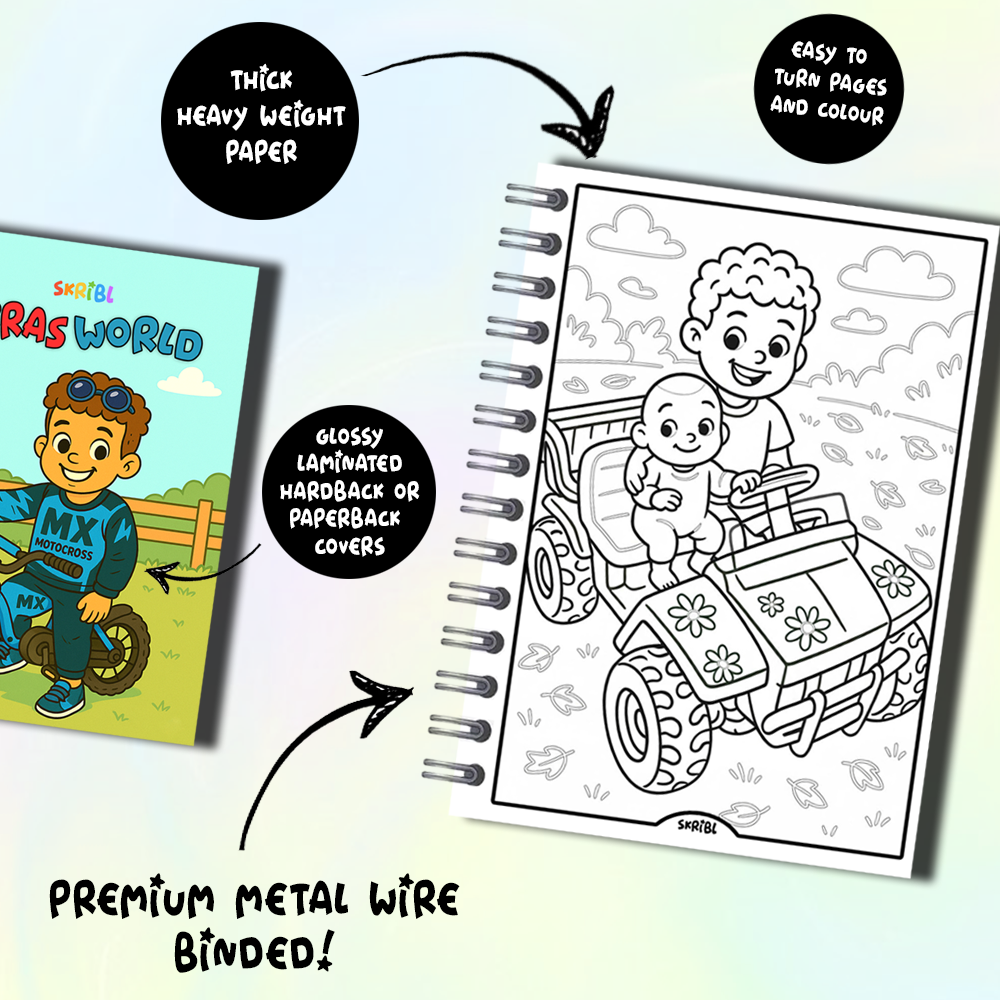 Personalised Colouring Book by SKRIBL™
