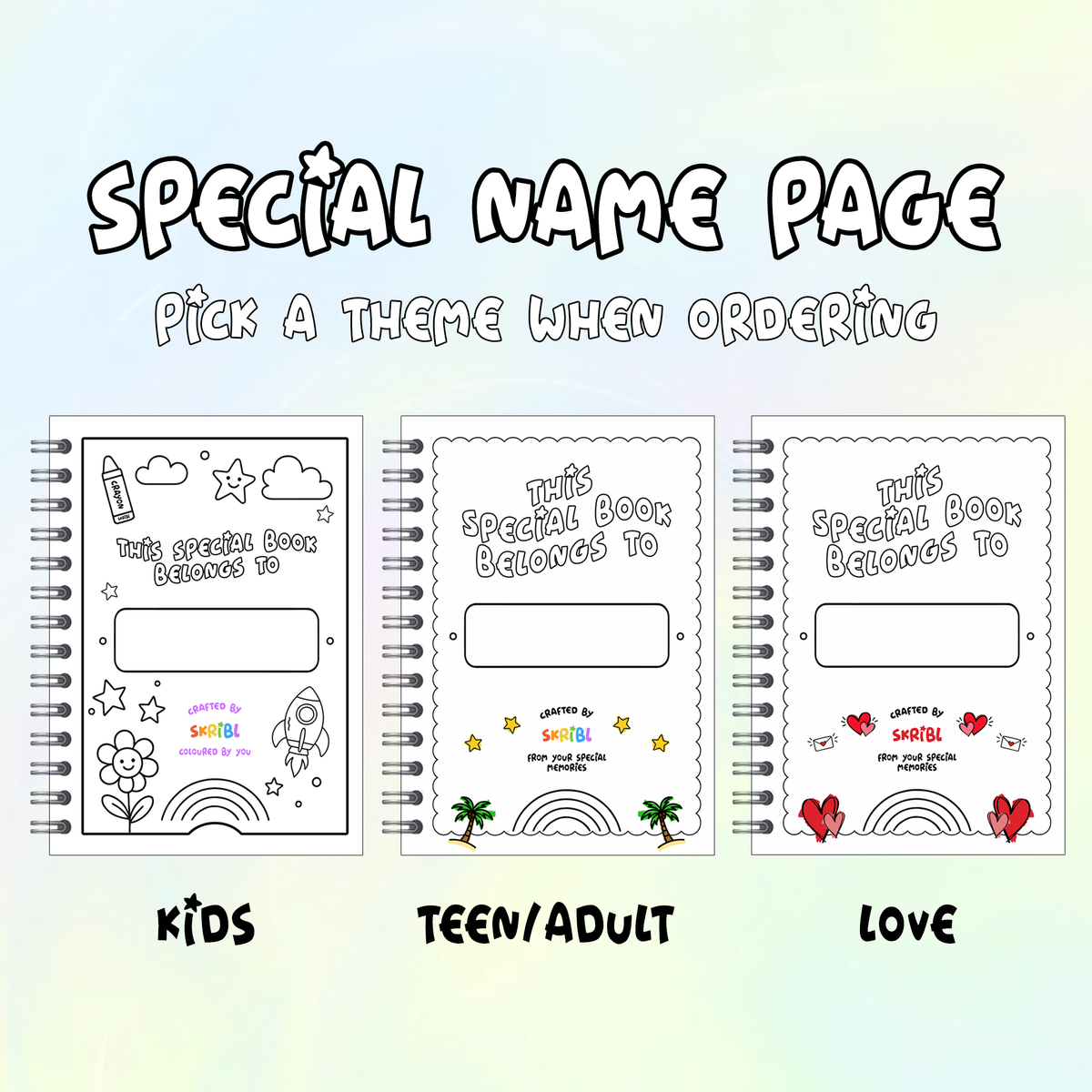 Personalised Colouring Book by SKRIBL™
